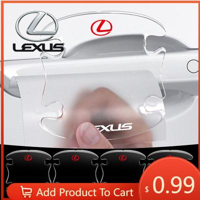 Interior Stickers Transparent Car Door Bowl Handle Protective Film Trim Anti-Scratch Stickers For RX330 IS250 ES300h UX GX