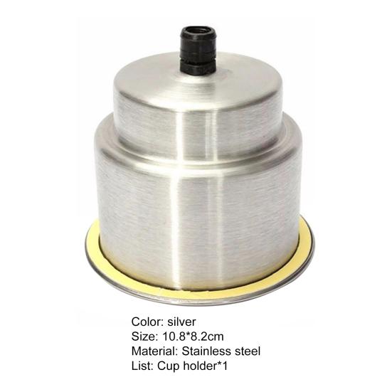 Becherhalter Hohe Haltbarkeit Verformungsbeständig Edelstahl Bootsbecherhalter mit Ablauf Zubehör