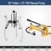 Yunduo 15-Ton Split Hydraulic Gear Puller with CP-700 Hand Pump