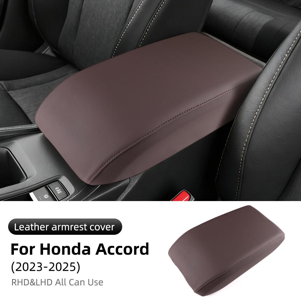 Leather Armrest Box Protective ABS Cover For Honda Accord 11th Gen  2024 2025 2026-UP Arm Rest Lid Interior Trim Accessories