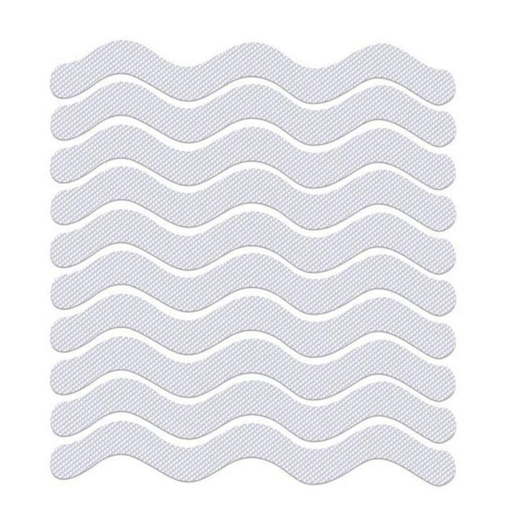 6/12pcs Adhesive Anti-Slip Strips Transparent Bathtub Safety Strips for Floor