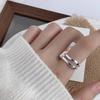 Ring Does Not Fade Niche Design Ins Opening Female High-end Sense Retro Cold Pearl Shell Versatile Irregular