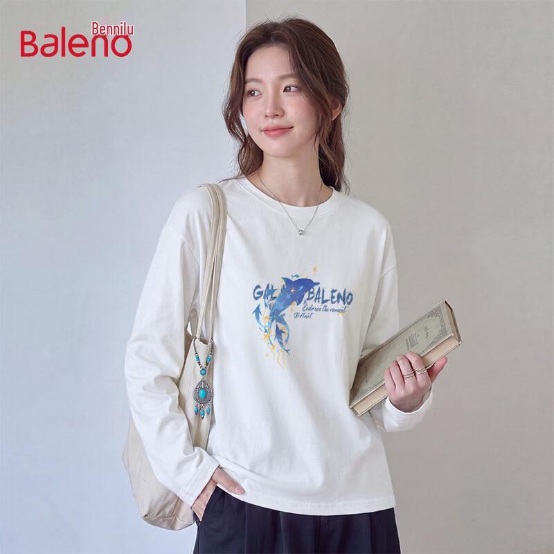 Baleno Women's Pure Cotton Long Sleeve Graphic T-Shirt