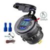 Ładowarka samochodowa 12 V/24 V z podwójnym gniazdem USB QC3.0 Gniazdo zapalniczki USB Wodoodporna z woltomierzem LED Włącznik/wyłącznik Adapter szybkiego ładowania Akcesoria samochodowe
