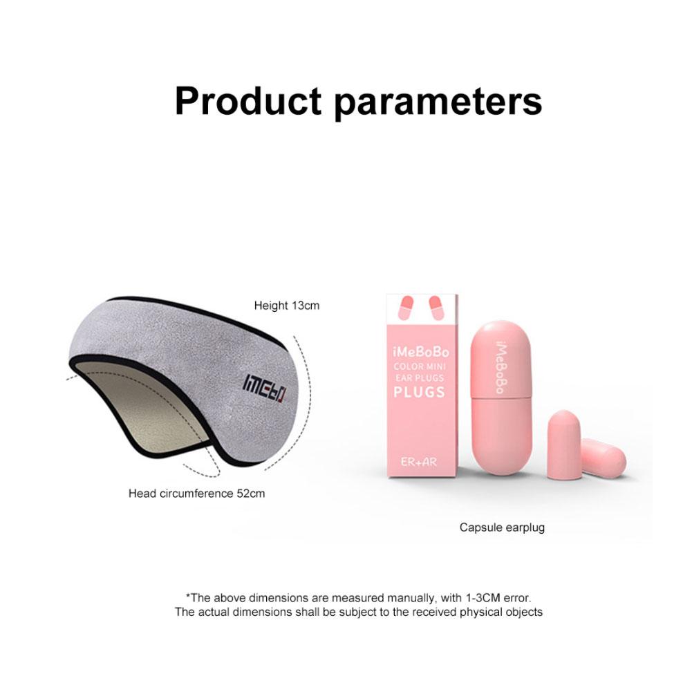 Zvukotěsné spací chrániče sluchu Izolace chrápání Hluk Plyšová páska přes oči na spaní Pro kancelář Kolej Cestování Přestávky na oběd