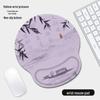 Ergonomic Mouse Pad with Silicone Wrist Rest - Purple Bamboo Forest (2-Pack)