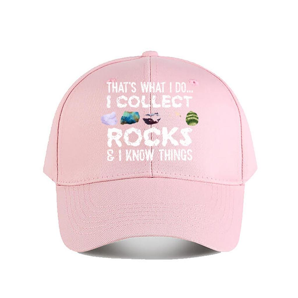 Funny Rock Collector Graphic Baseball Cap Fashion Unisex Sunhat Womens Outdoor Sports