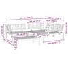 VidaXL Salon palette de jardin 4 pcs bois d'acacia massif, ensemble de canapés de jardin, canapé de jardin, canapé 3209434