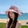 Women's Breathable Lace Fisherman Hat - Thin Summer Sun Cap, Lightweight UV Protection Hat for Spring and Casual Outdoor