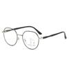 Unisex Anti-blue Light Multifocal Reading Glasses Fashion New Progressive Glasses Women Luxury Round Far Sight Near Far Eyewear
