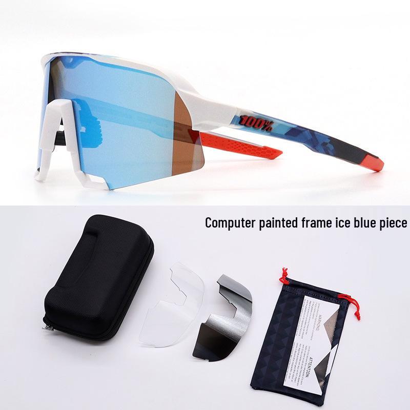 

Велосипедні окуляри S3: Сонцезахисні окуляри для шосейного велосипеда UV400 Anti-UV з 3 змінними лінзами.