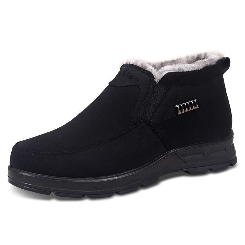 Cotton shoes men's winter cotton shoes waterproof thickened thermal polyurethane Beijing large soft-soled cotton boots