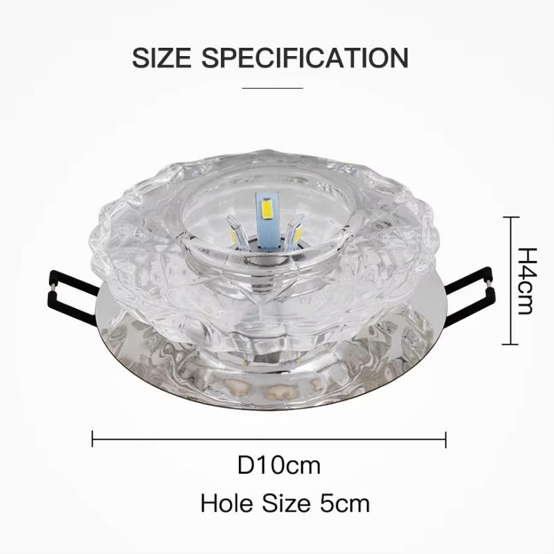 Aisle Flush LED Ceiling Lamp Living Room Crystal Corridor Aisle Lights LED Ceiling Lights