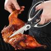 2 PCS Gadgets Scissors Multifunctional Scissors Kitchen Stainless Steel Scissors Chicken Bone Meat Fish Killing Dedicated