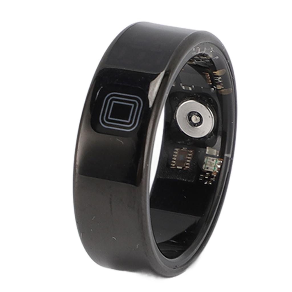 Smart Ring with Display Touch Screen IP68 Water Resistant Stainless Steel Multiple Sports Modes Fitn