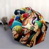 One Piece Crew Automatischer Faltregenschirm, Selbstöffnend/Schließend, Robuster Winddichter Reise-Regenschirm für Outdoor-Abenteuer a0826030