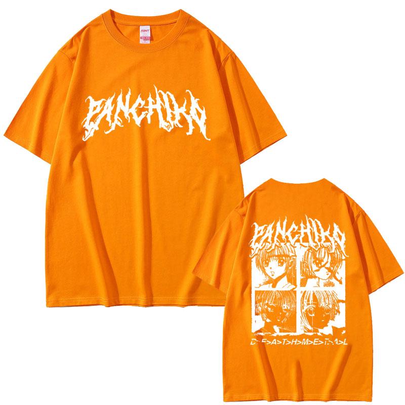 Rock Band Panchiko DEATHMETAL Album Beidseitiger Druck T-Shirt Herren Damen Vintage Locker Oversized T-Shirt Herren Freizeit Baumwolle T-Shirts