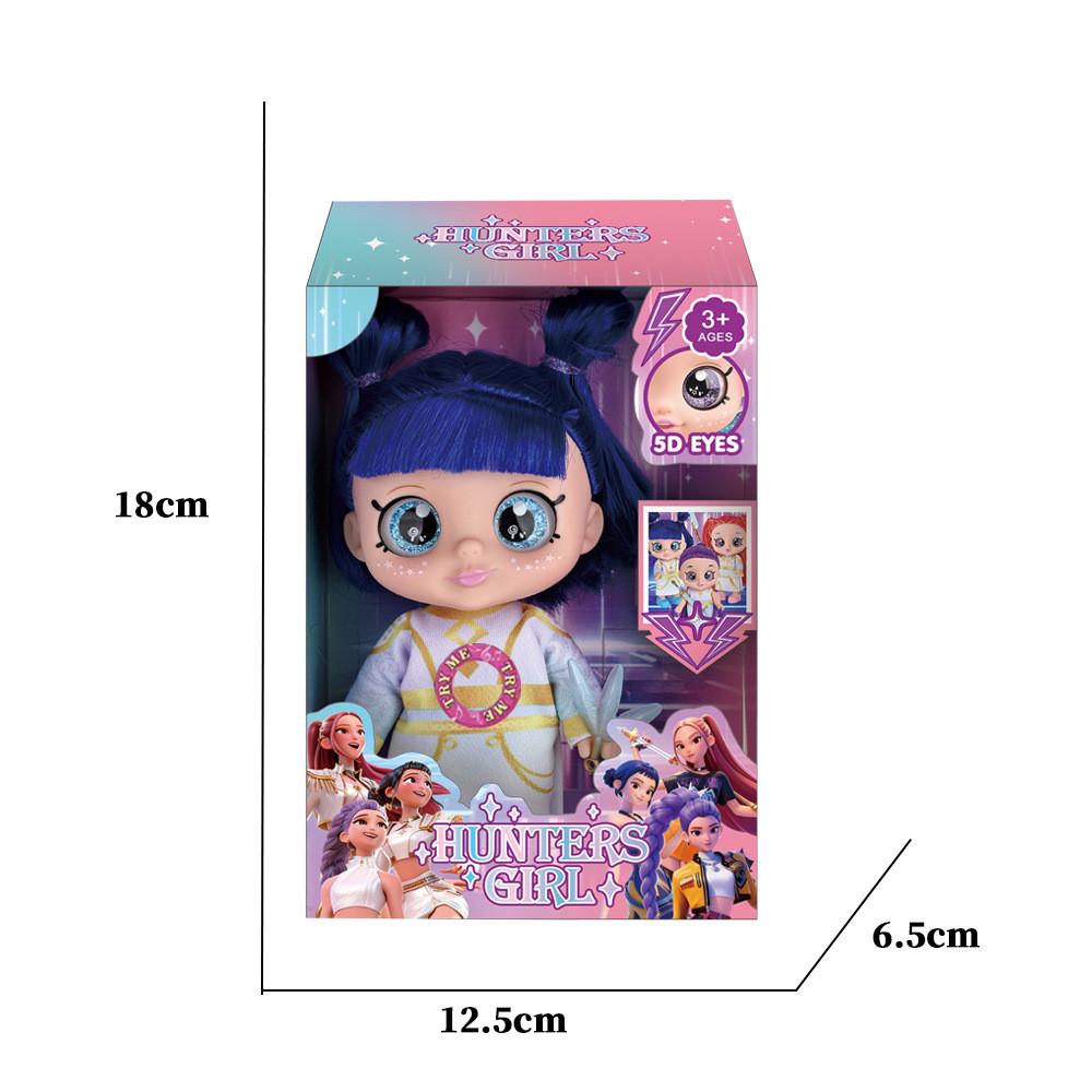 Kpop Demon Hunters Rumi Mira Zoey Mini Figure Plastic Toy With Weapons For Fans And Kids