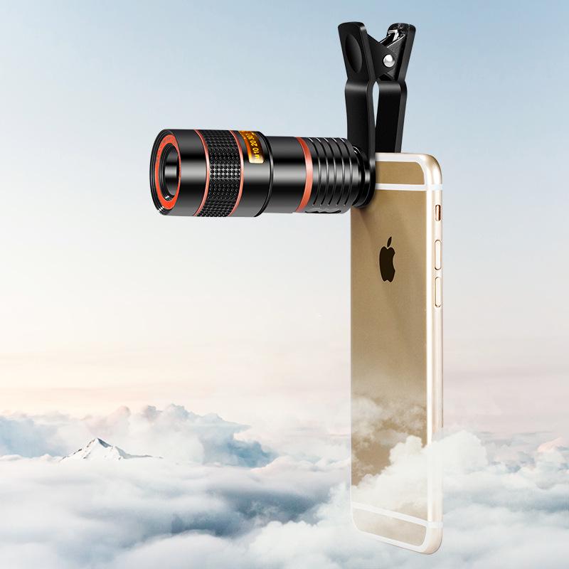 

8x Zoom Universal Telephoto Lens for Mobile Phone Photography and Video Recording 8x Black