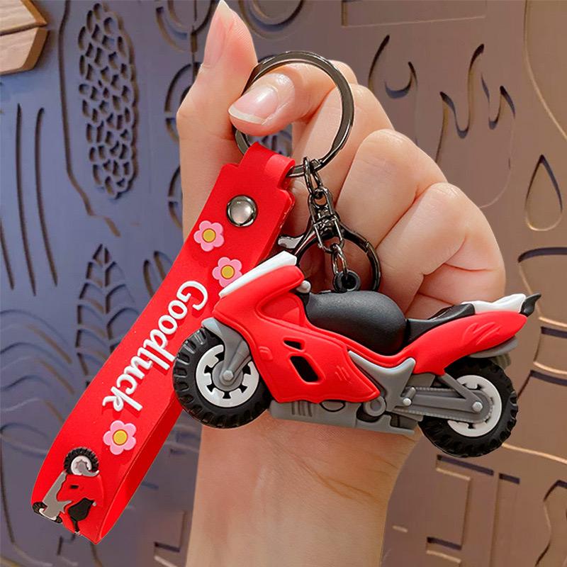 

New Motorcycle Keychain Men Women 5 Colors Key Ring Metal Holder Pendent Keyholder Bag Decoration Cool Riding Accessories красный