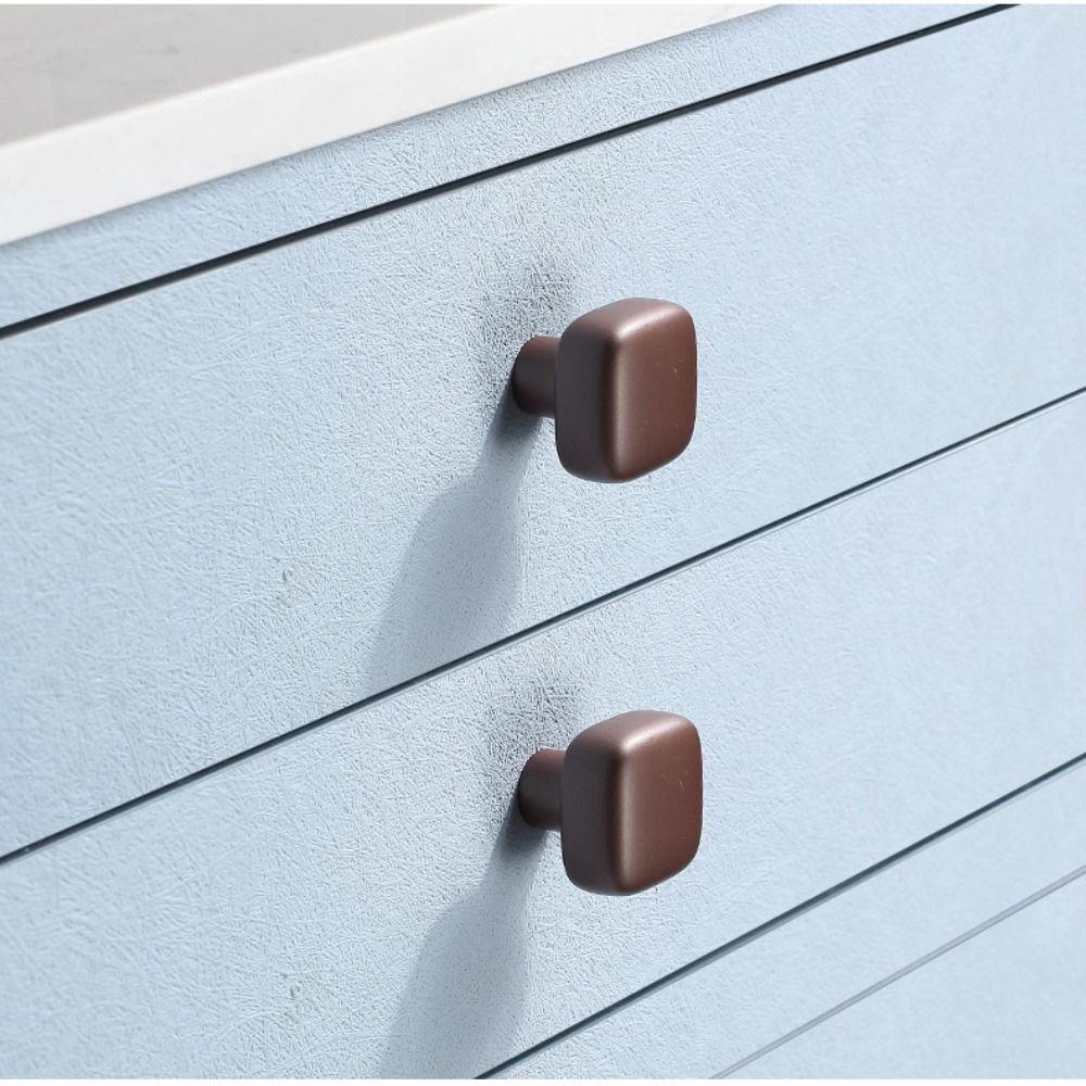 2pcs Square Drawer Knobs Pull Handles Cabinet Knob Wear-resistant Door Knob  Furniture