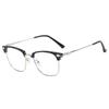 Classic Retro Half-Frame Anti-Blue Light Reading Glasses for Men and Women