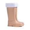 Fashion classic rain shoes women's high rain boots rainy day outdoor travel thickened non-slip waterproof shoes women's rubber shoes British boots