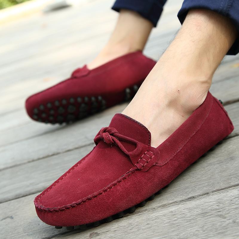 New Doudou Shoes Men's Leather Shoes Fashion Casual Men's Shoes Trend Leather Matte Feet Lazy Driver Shoes