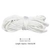 White Pull Cord Nylon Starter Rope Durable Recoil Starter Rope for GX160 Recoil Starter Chain Saw