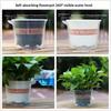 Self Watering Plastic Flower Pot Double Layer Hydroponics Plants Bonsai Pot Vases Succulent Potted Home Office Decor