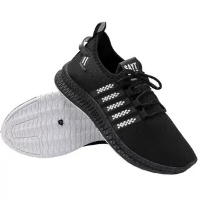 2024 Summer Flying Weaving Men's Vulcanize Shoes Low Cut Trendy Sports Shoes Men's Running Shoes Korean Edition Trendy Shoes