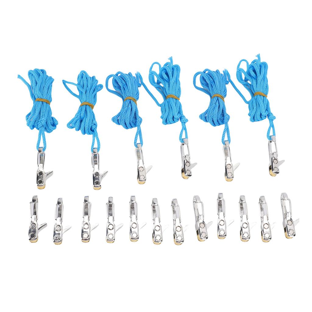 18Pcs Rope Tightening and Tensioning Tool Set 3mm 4mm Rope Tightening and Cinching Tool Set for Camping Boat Outdoor Use
