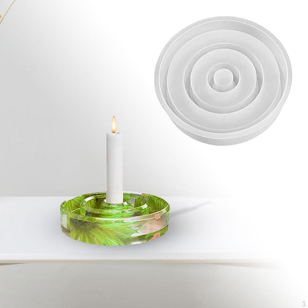 Telys-lysestakemodell, harpiksmodell Dekorativ Slitesterk håndlaget sylinder