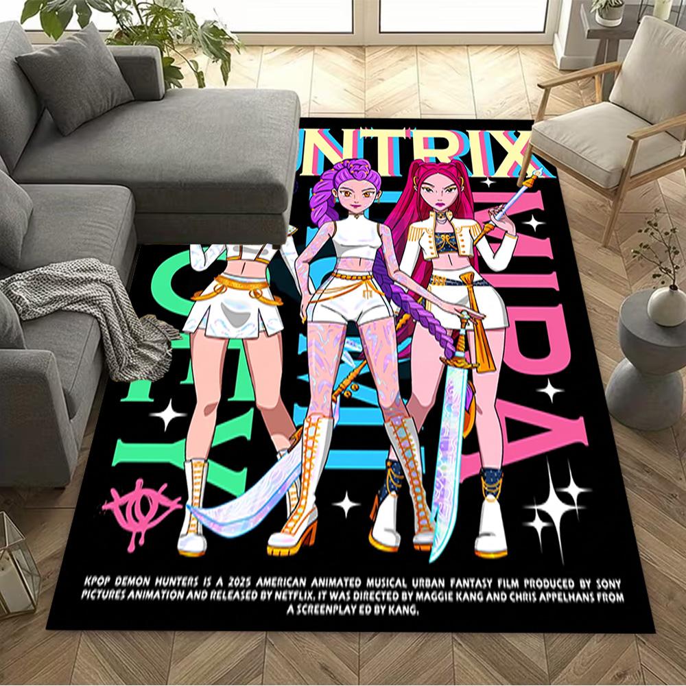 Fantasy Heroes Adventure Floor Mat Perfect for Playrooms Game Room Dormitory Dining Room Antislip Carpet Decorate Offices Spiritual Gift