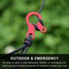 7-trådig 550 Paracord 5 15 30M 100FT Stark Tålig Campingrep Taktiskt Fallskärmsrep Utomhusutrustning Tältrep 4mm Vandring