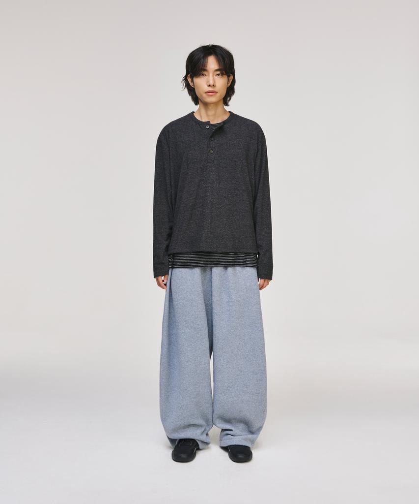 SIGNATURE Wide Polar Fleece Training Pants [Gray]