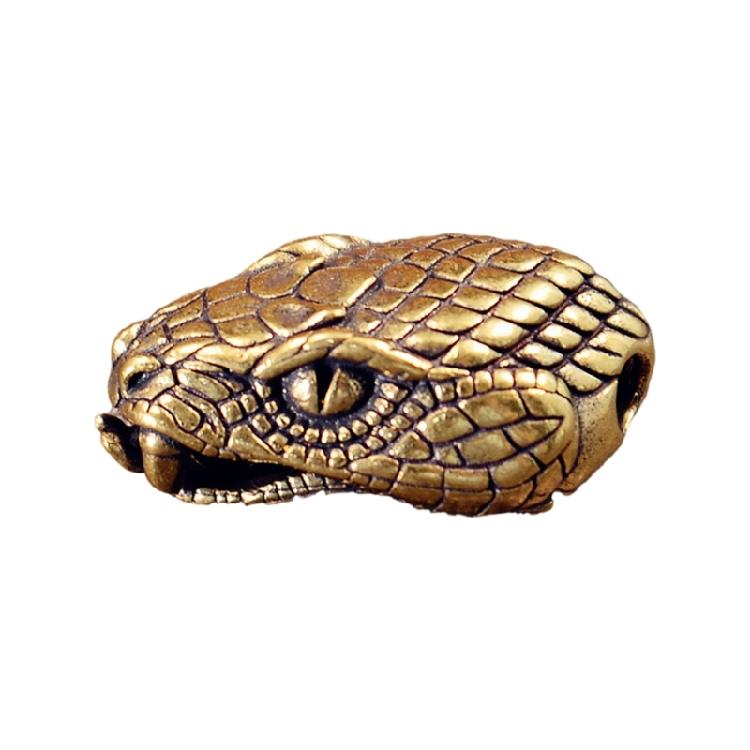 Snake Head Metal Beads for Creative Paracord Projects and Fashionable Jewelry Large Hole Charm