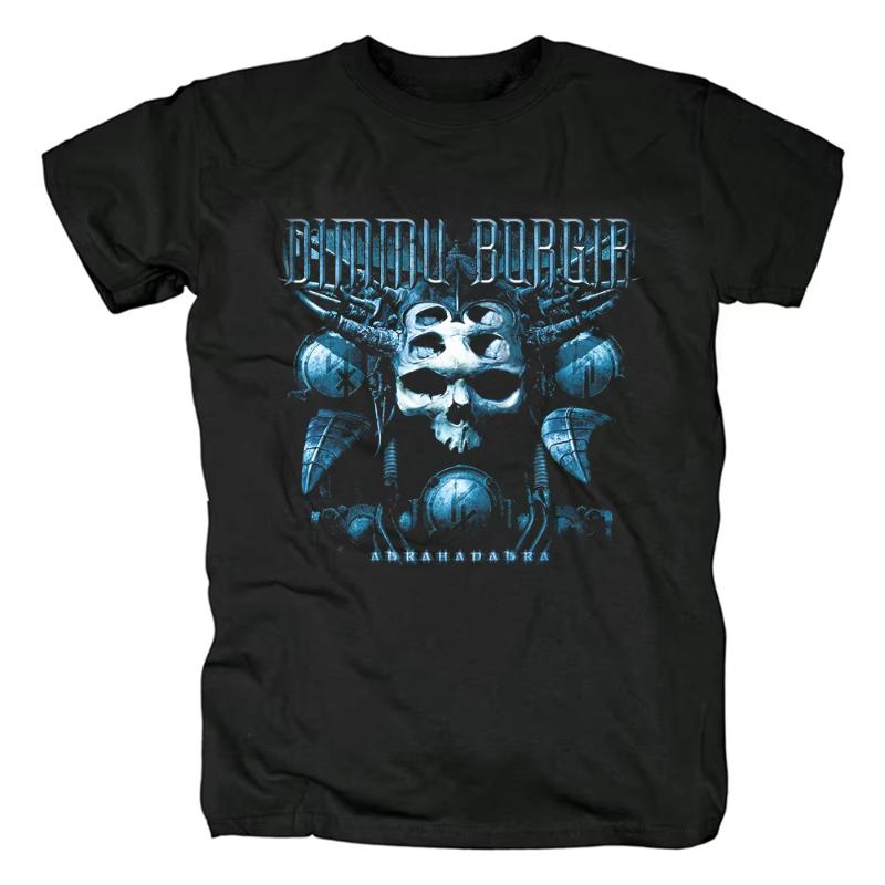 Dimu Borgir Dark Castle Symphonic Metal Rock T-Shirt Men's and Women's Summer Cotton Loose Crew Neck Casual Sports Short Sleeves