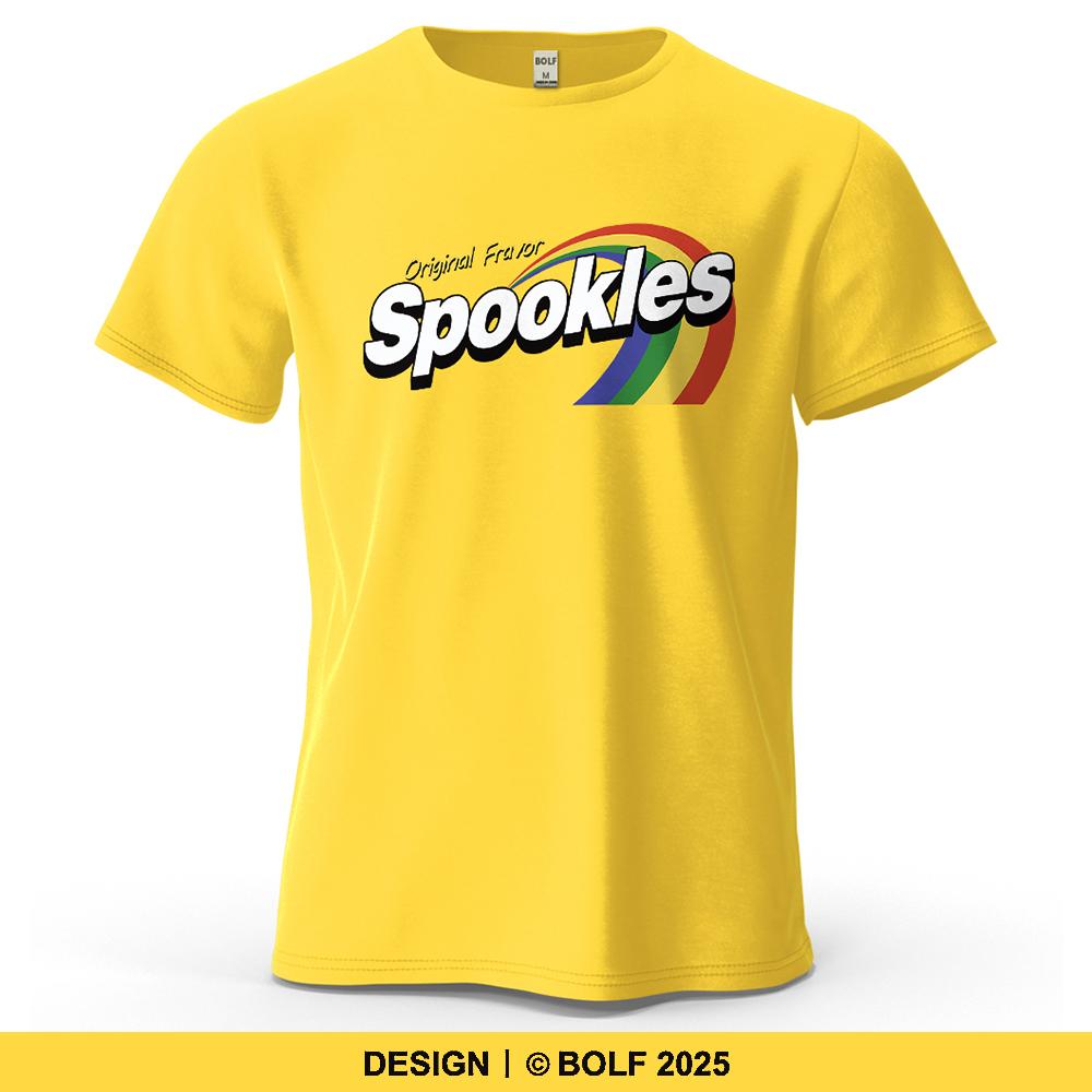 Original Flavor Spookles Whimsical Printed Men's T-Shirt Colorful Graphic Tees for Women Tops Tees Streetwear