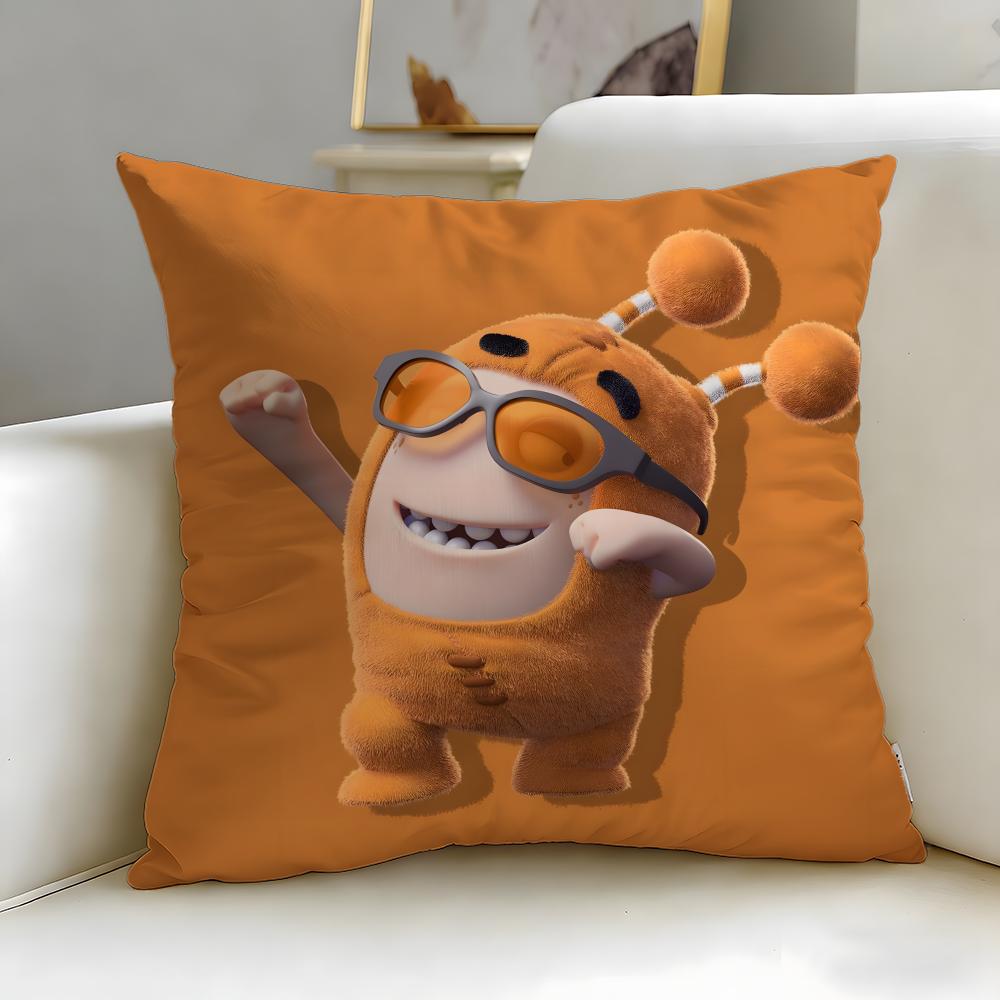 popular cartoon Oddbods Cushion Cover Soft & Easy-Wash Pillow Case – Versatile for Couch, Bed, Travel and Office