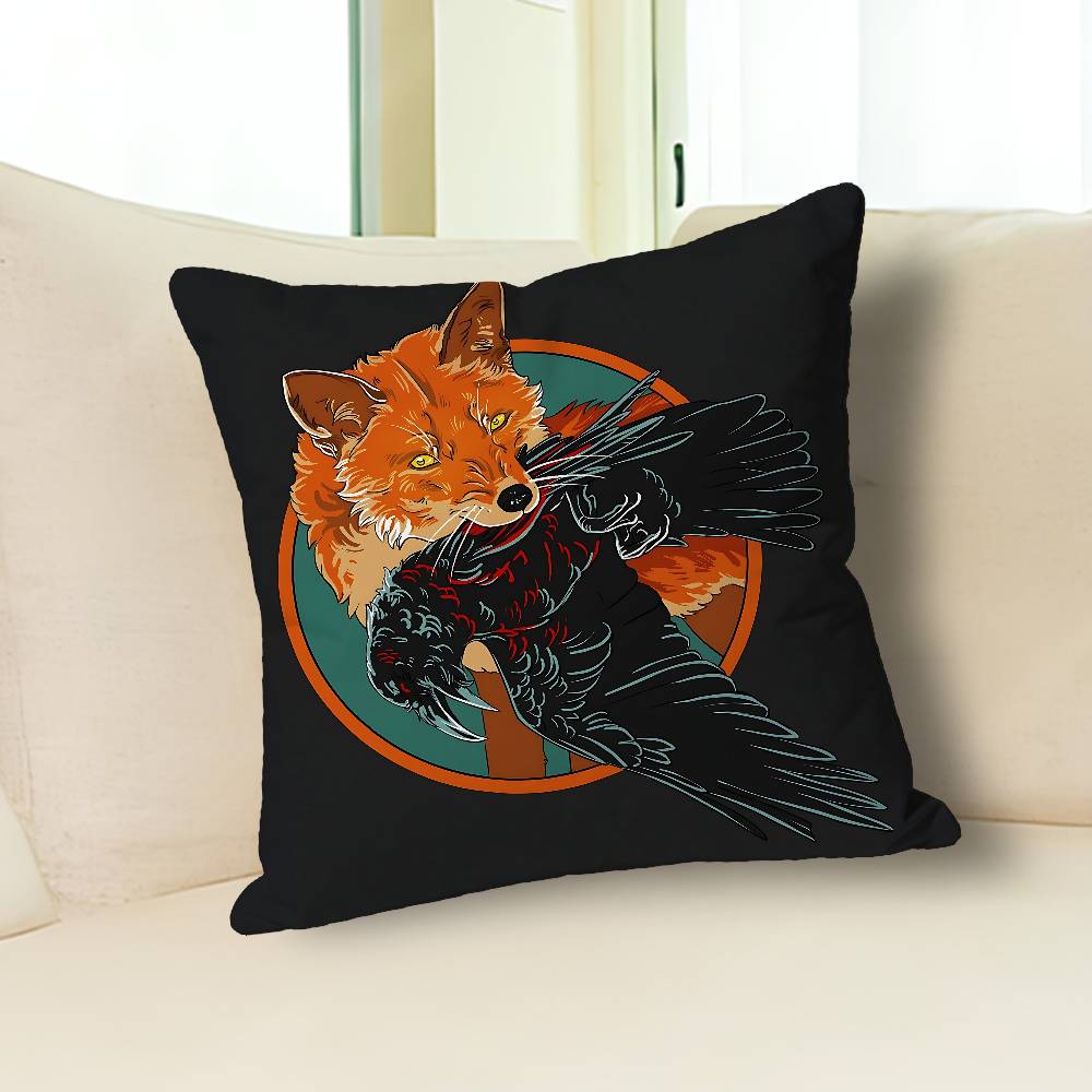 The F-Foxhole C-Court Book Pillow Cases for Bedroom Living Room Sofa Home Decor Polyester Cushion Cover with Zipper