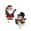 Wood Table Decor Christmas Sign Farmhouse Decorative Cartoon Snowman Card Making Plaque Art Decoration Office Outdoor