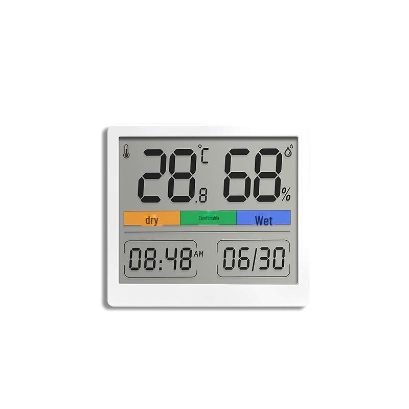 Green Forest Wall-Mounted Digital Thermometer & Hygrometer - High-Precision Indoor Display for Baby Room