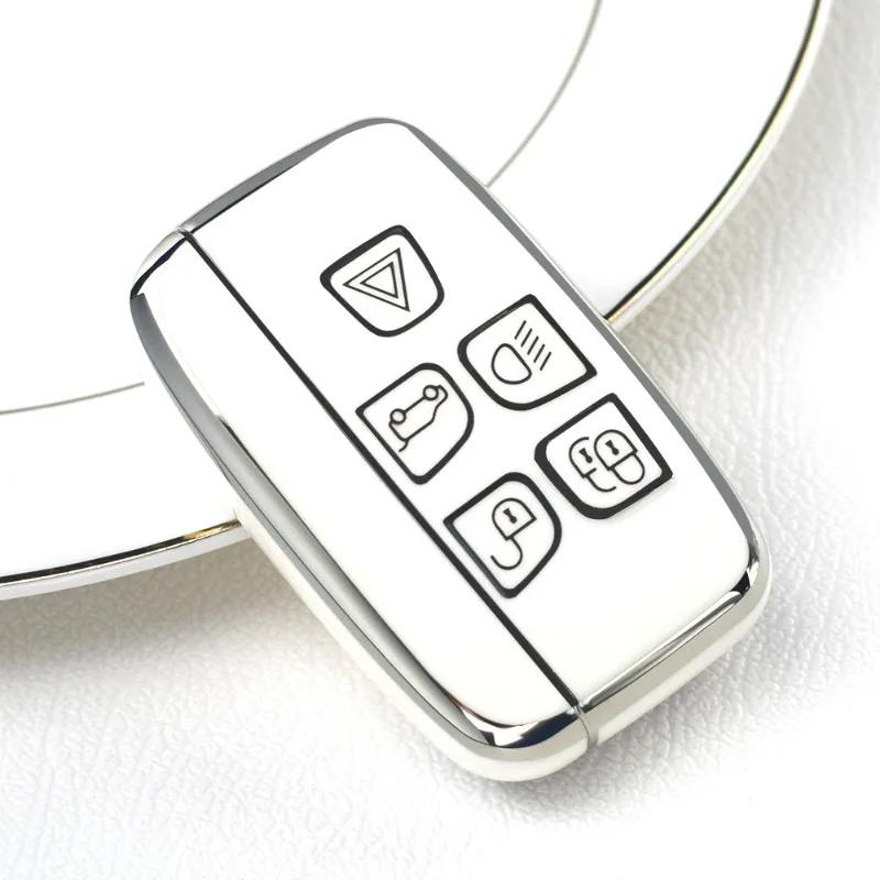 For Land Rover Range Rover Evoque Sport Freelander Discovery Velar For Jaguar Xe Xf Xj Tpu Car Key Case Shell Cover Fob