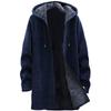 Men's Long Coat Jacket Outerwear Hooded Winter Hoodie Casual Cold 