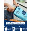 Royoroyi Bread Bags for Homemade Bread,2 Packs Reble Bread Bag,Freezer Bread Storage Bag,Waterproof Zipper Bread Container to Keep Bread Fresh gift