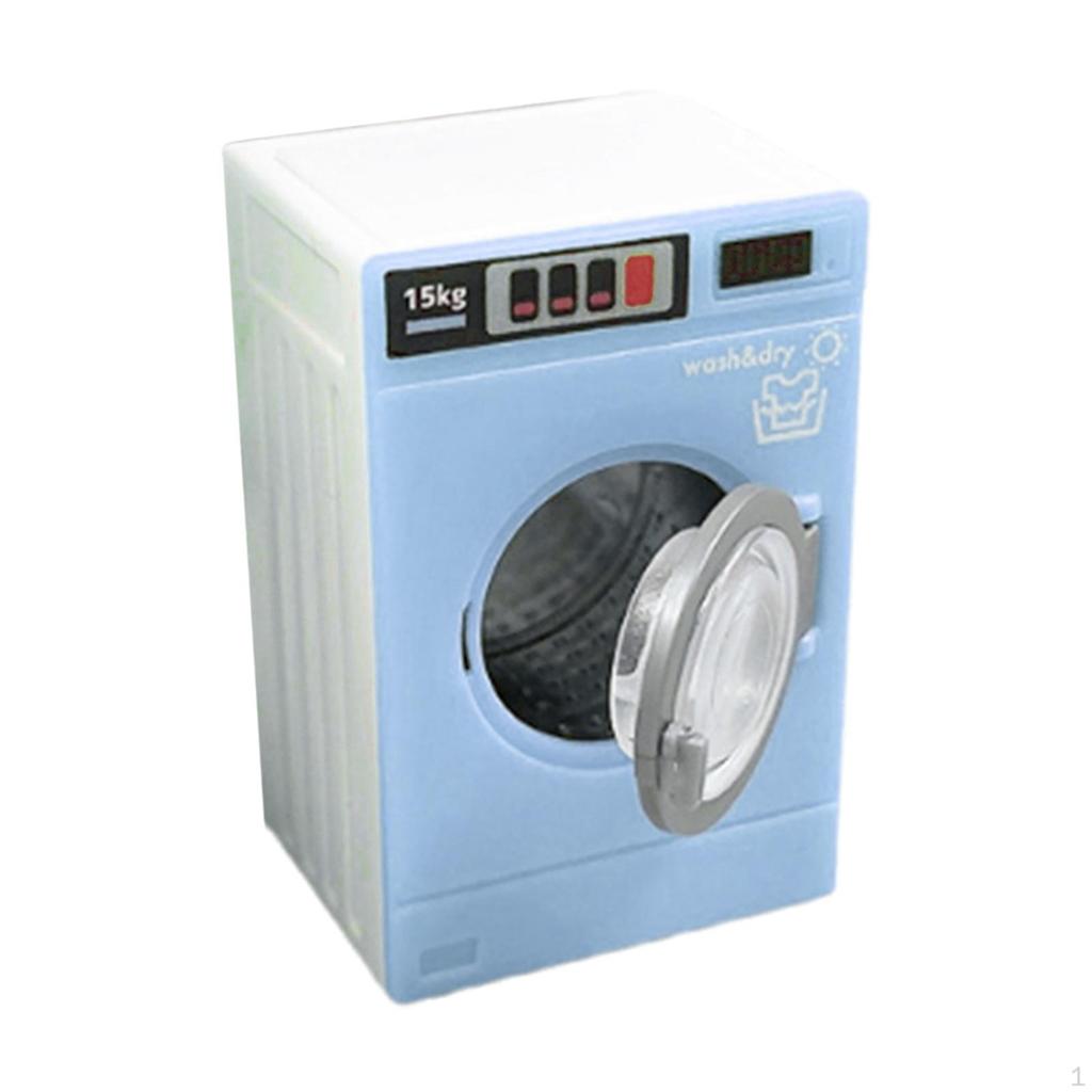 1/12 Washing Machine Toy Pretend Play Appliance Miniature Washer Model for Window Display