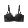Lingerie Women's Full-cup Summer Bra with Soft Steel Rims for Breast Retraction and Anti-sagging Lace French Thin Bra
