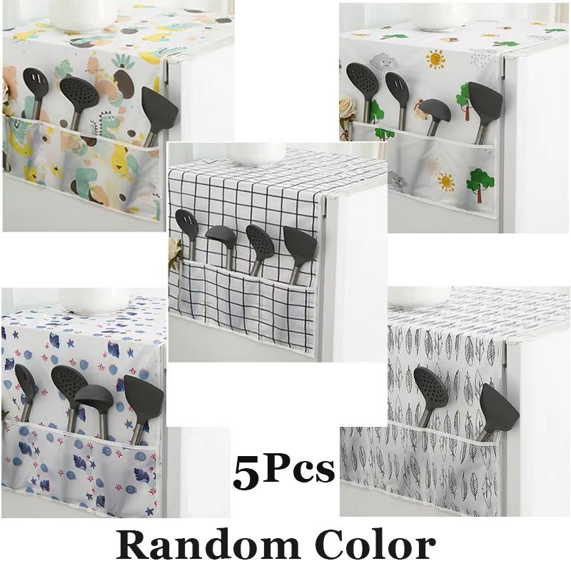 

1/2/3/5 шт. Чехол для холодильника с одной и двумя дверцами, Пылезащитный чехол, Сумка для хранения в холодильнике, Водонепроницаемый чехол для стиральной машины