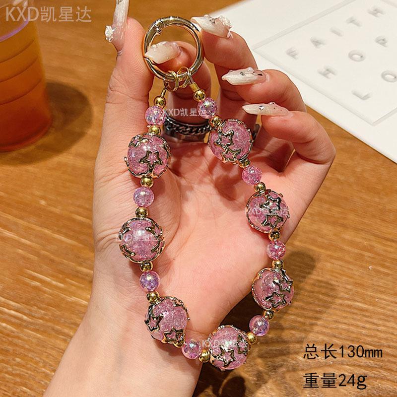 High-End Pearl Beaded Phone Chain Compatible with Apple Phone Case iPhone Huawei Bracelet Wrist Strap Anti-